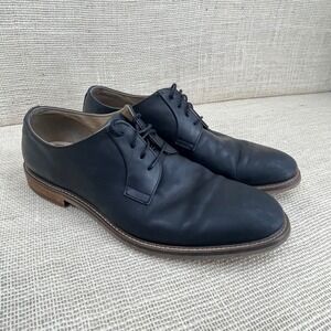 Aston Grey Collection Men's Black‎ Leather Oxford Shoes Size 9.5